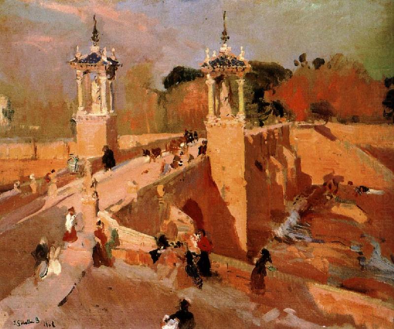 Valencia Bridge, Joaquin Sorolla